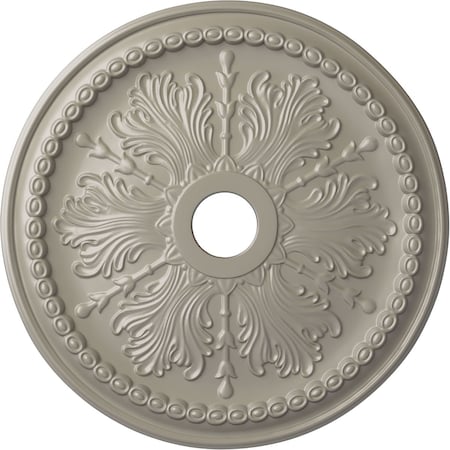 Ekena Millwork Winsor Ceiling Medallion (Fits Canopies up to 4"), 27 1/2"OD x 4"ID x 1 1/2"P, Pearl White CM27WIPWS